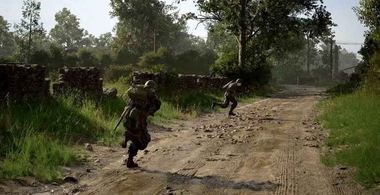 Infanterie auf dem Vormarsch
